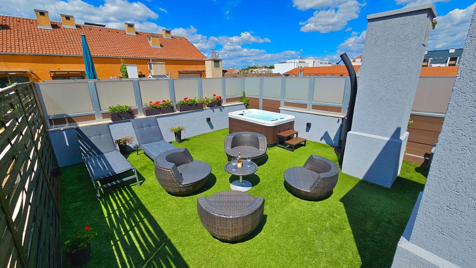 Jacuzzi Tuscany Terrace Free Parking Budapest